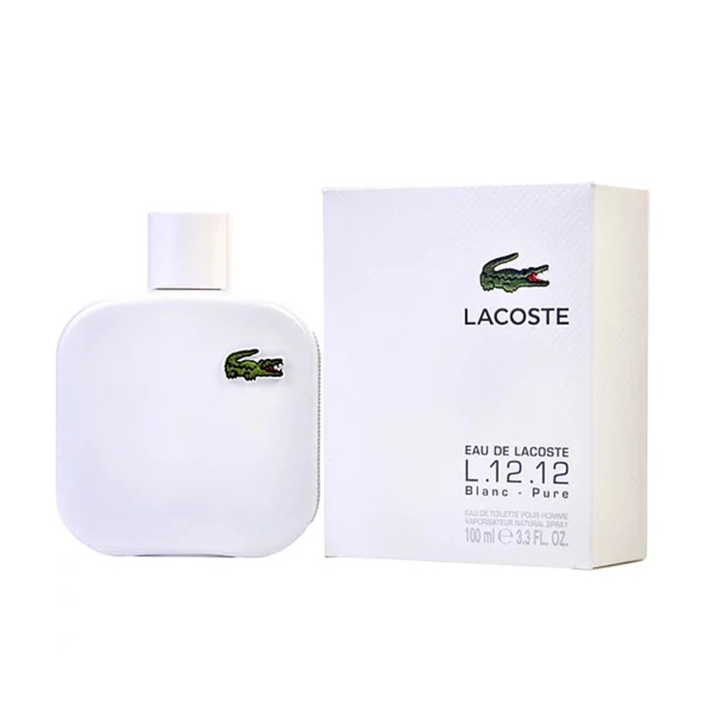 Lacoste Eau De Lacoste L.12.12 Blanc Cologne for Men 3.3 Oz 100ml